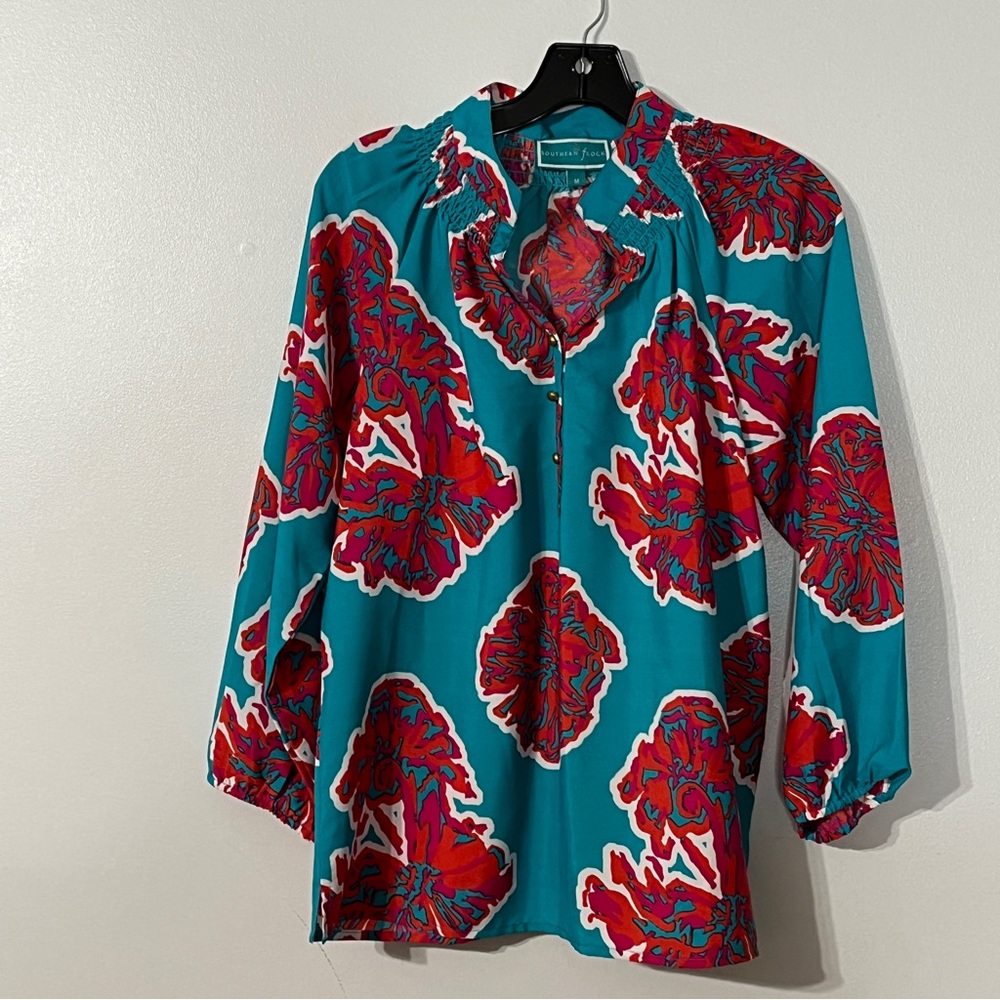 Southern Frock Red Blue Top